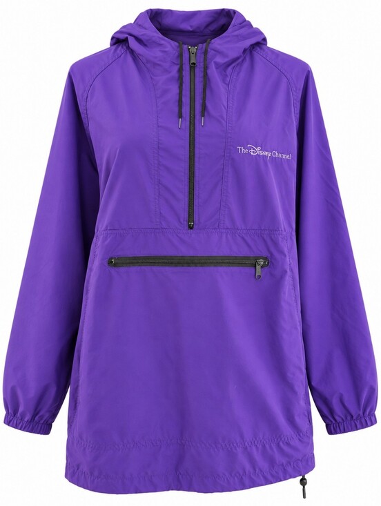 Disney Jackets & Blazers - Vintage Disney Channel Purple Sportsmaster Anorak Windbreaker XL Made in USA